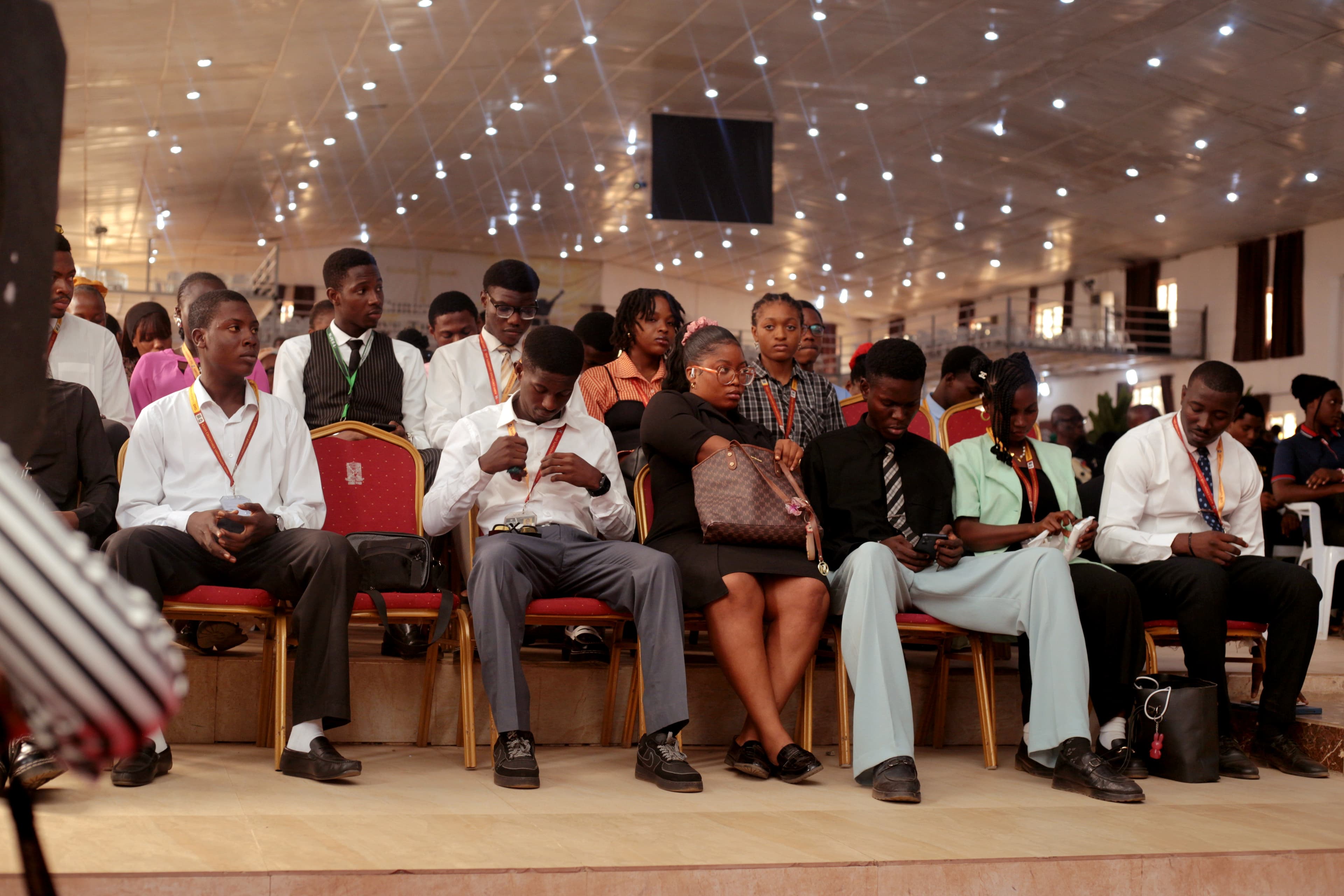 Students in a lecture hall